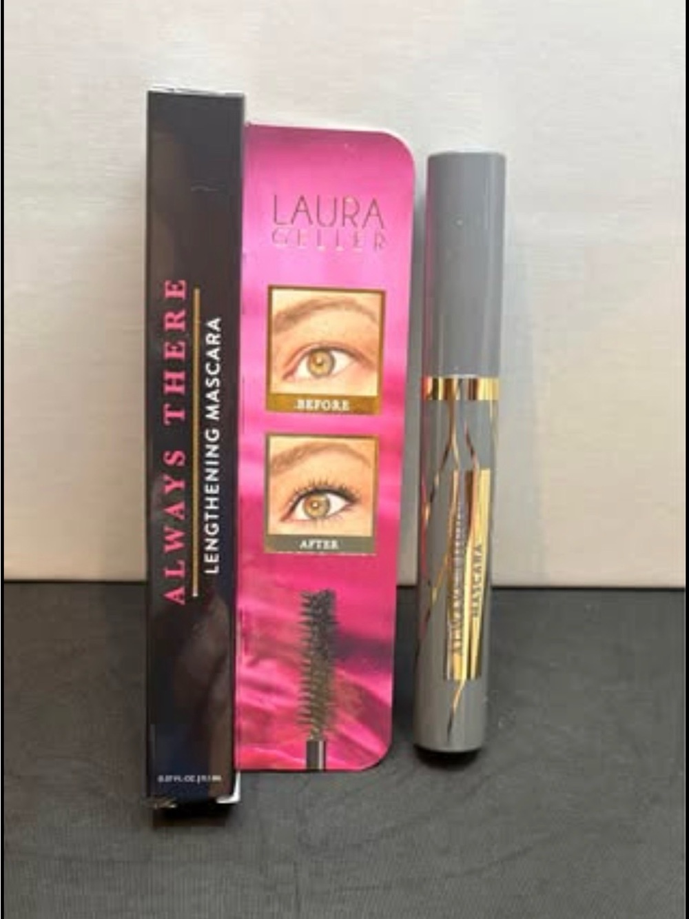Laura Geller Always There Lengthening Mascara - Gray & Gold Tube